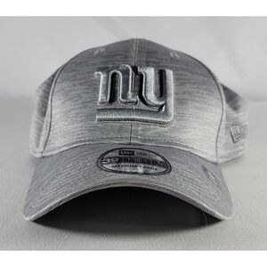 New York Giants New Era 39Thirty Neoflex Silver Stretch Fit Hat Sz Medium/Large